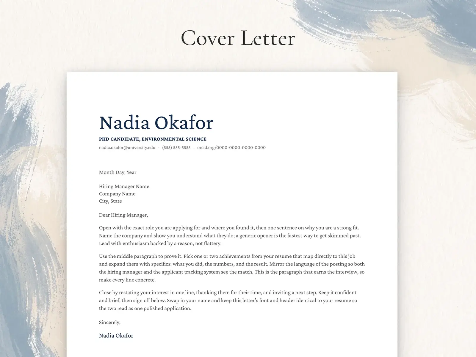 Academic CV Template for Google Docs, Word & Pages | The Ashcombe — image 4 of 7