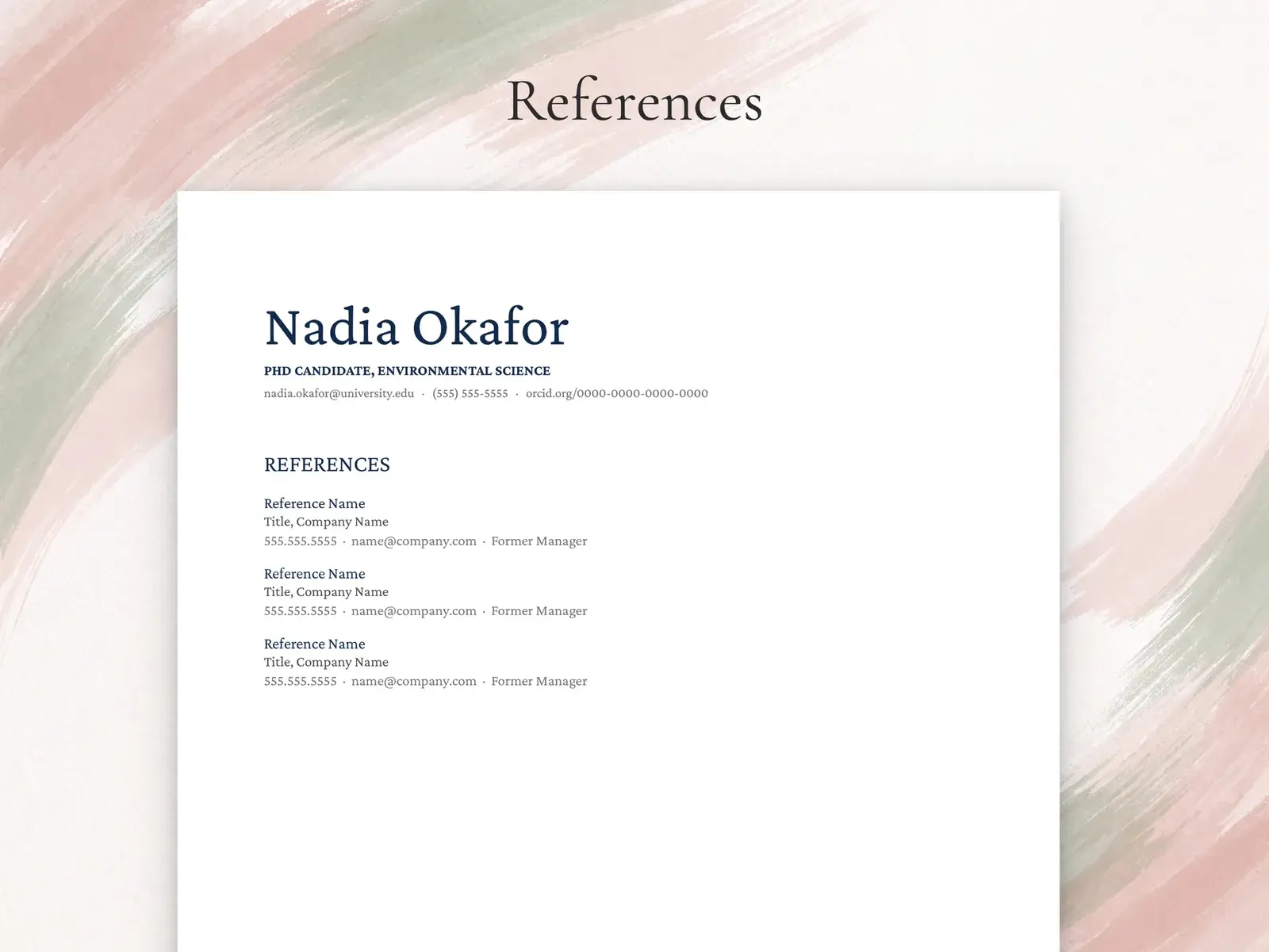 Academic CV Template for Google Docs, Word & Pages | The Ashcombe — image 5 of 7