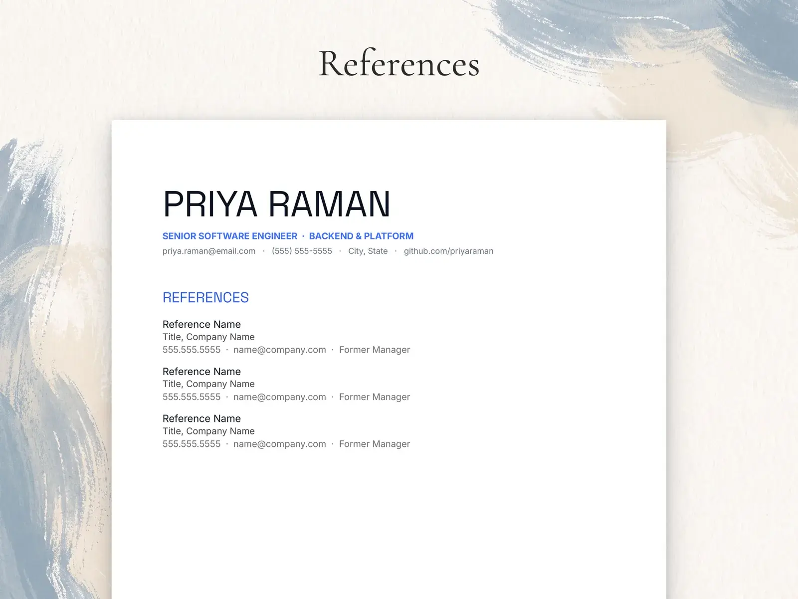 Software Engineer Resume Template for Google Docs, Word & Pages | The Halcyon — image 5 of 7