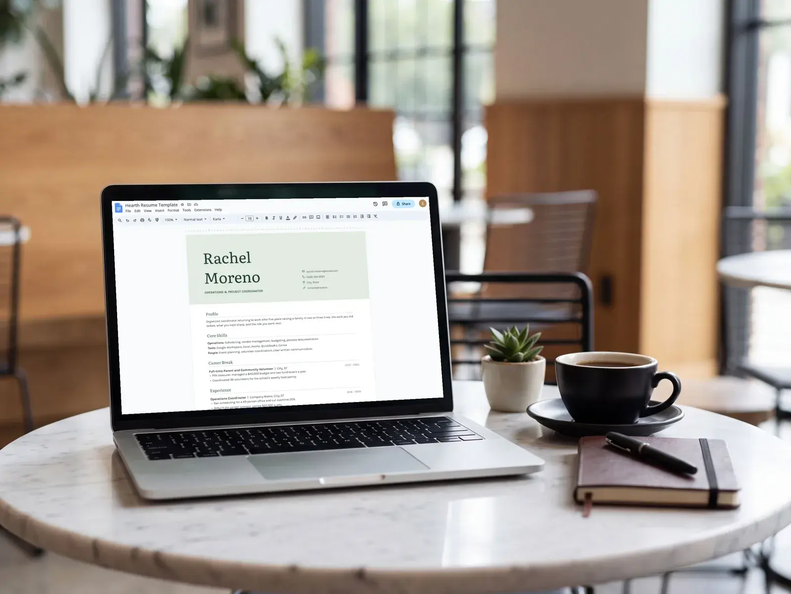 Return to Work Resume Template for Google Docs, Word & Pages | The Hearth — image 7 of 7