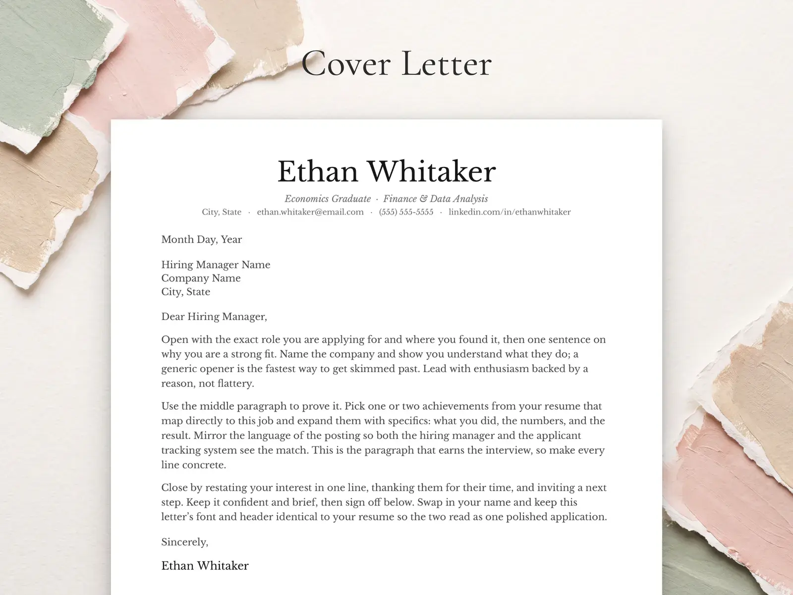 Harvard Style Resume Template for Google Docs, Word & Pages | The Hollis — image 4 of 7