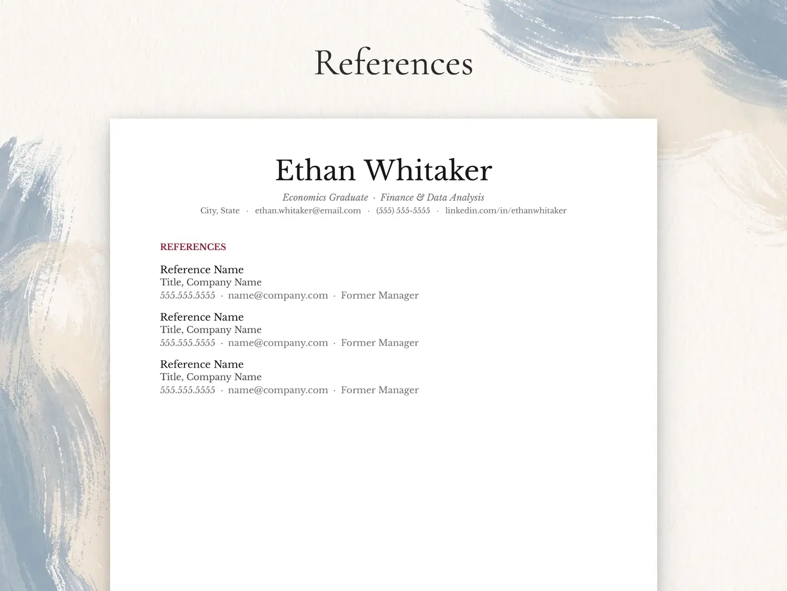 Harvard Style Resume Template for Google Docs, Word & Pages | The Hollis — image 5 of 7