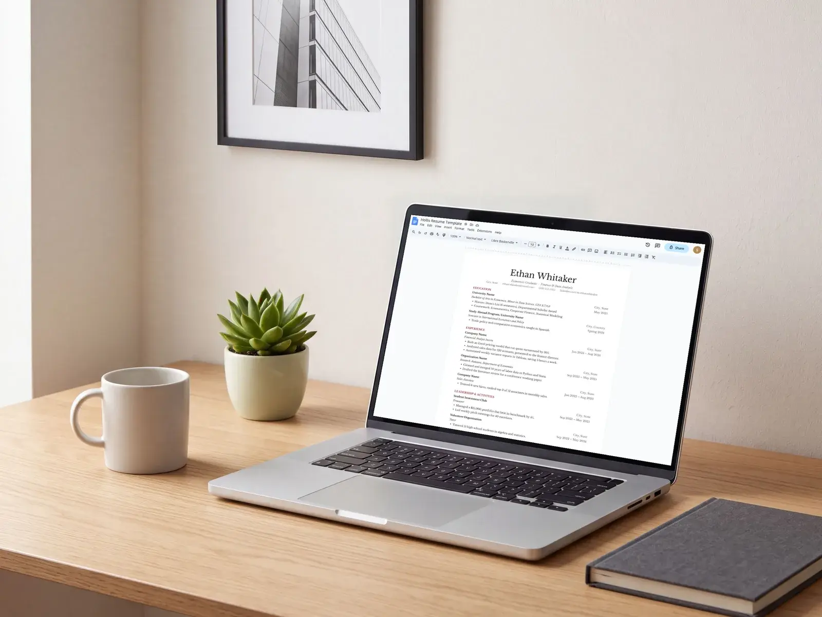 Harvard Style Resume Template for Google Docs, Word & Pages | The Hollis — image 7 of 7
