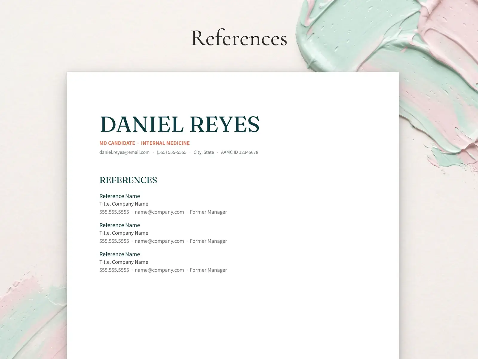 Medical Student & Residency CV Template for Google Docs, Word & Pages | The Larkin — image 5 of 7