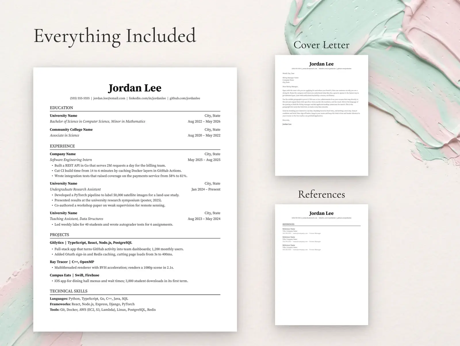 Jake's Resume Style Template for Google Docs, Word & Pages | The Ledger — image 3 of 7