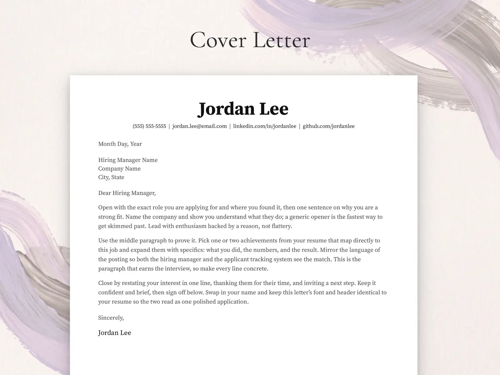 Jake's Resume Style Template for Google Docs, Word & Pages | The Ledger — image 4 of 7
