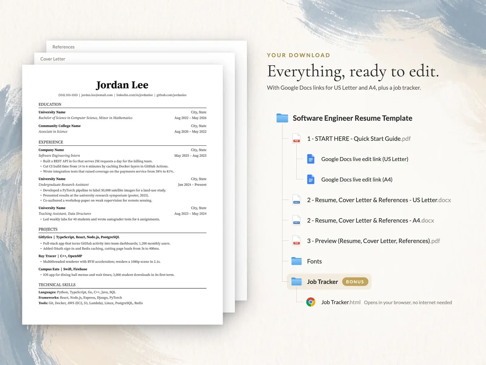 Jake's Resume Style Template for Google Docs, Word & Pages | The Ledger — image 6 of 7