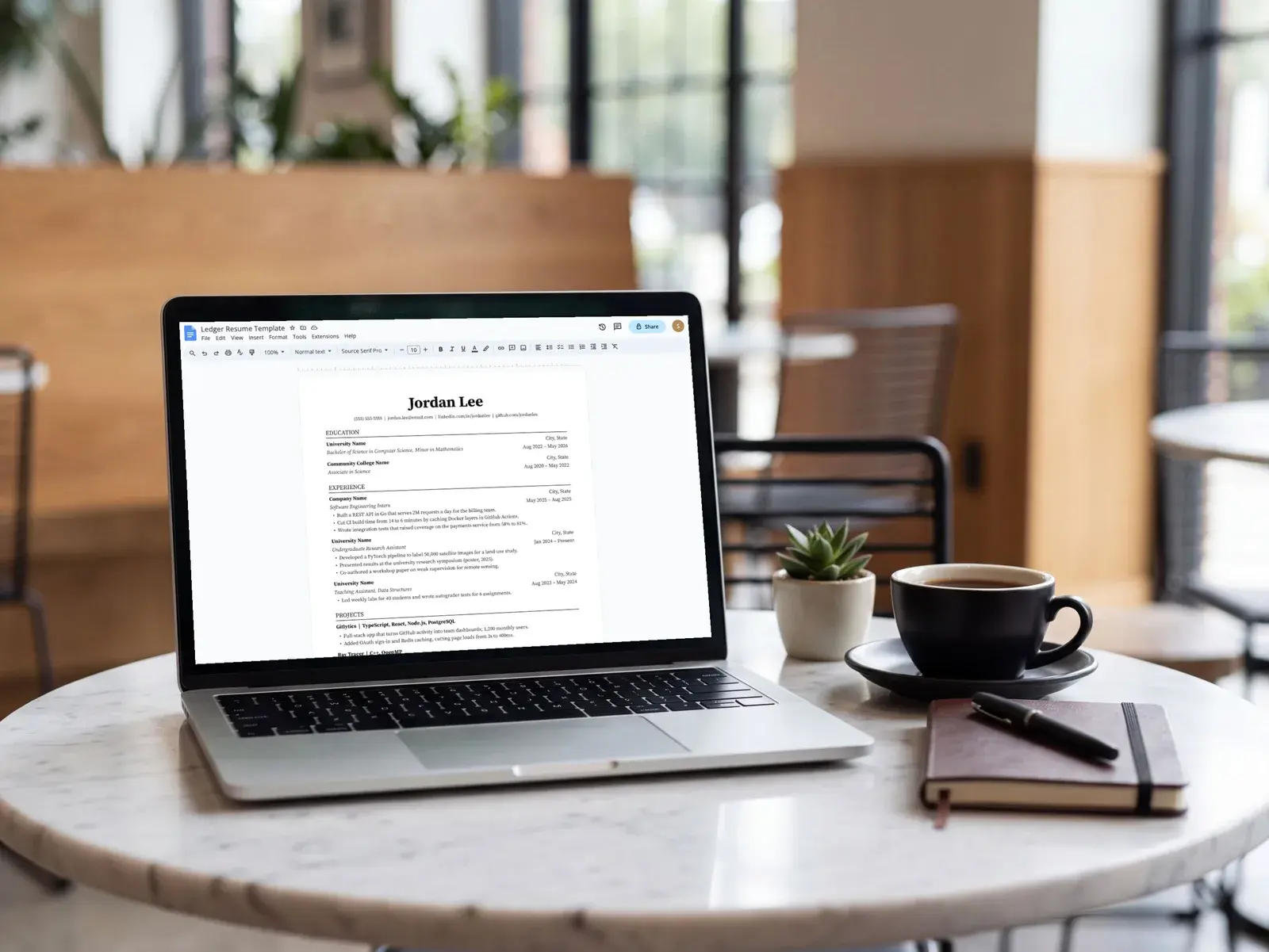 Jake's Resume Style Template for Google Docs, Word & Pages | The Ledger — image 7 of 7