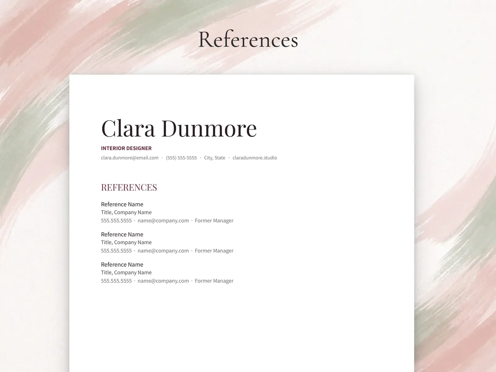 Elegant Resume Template with Photo for Google Docs, Word & Pages | The Linden — image 5 of 7