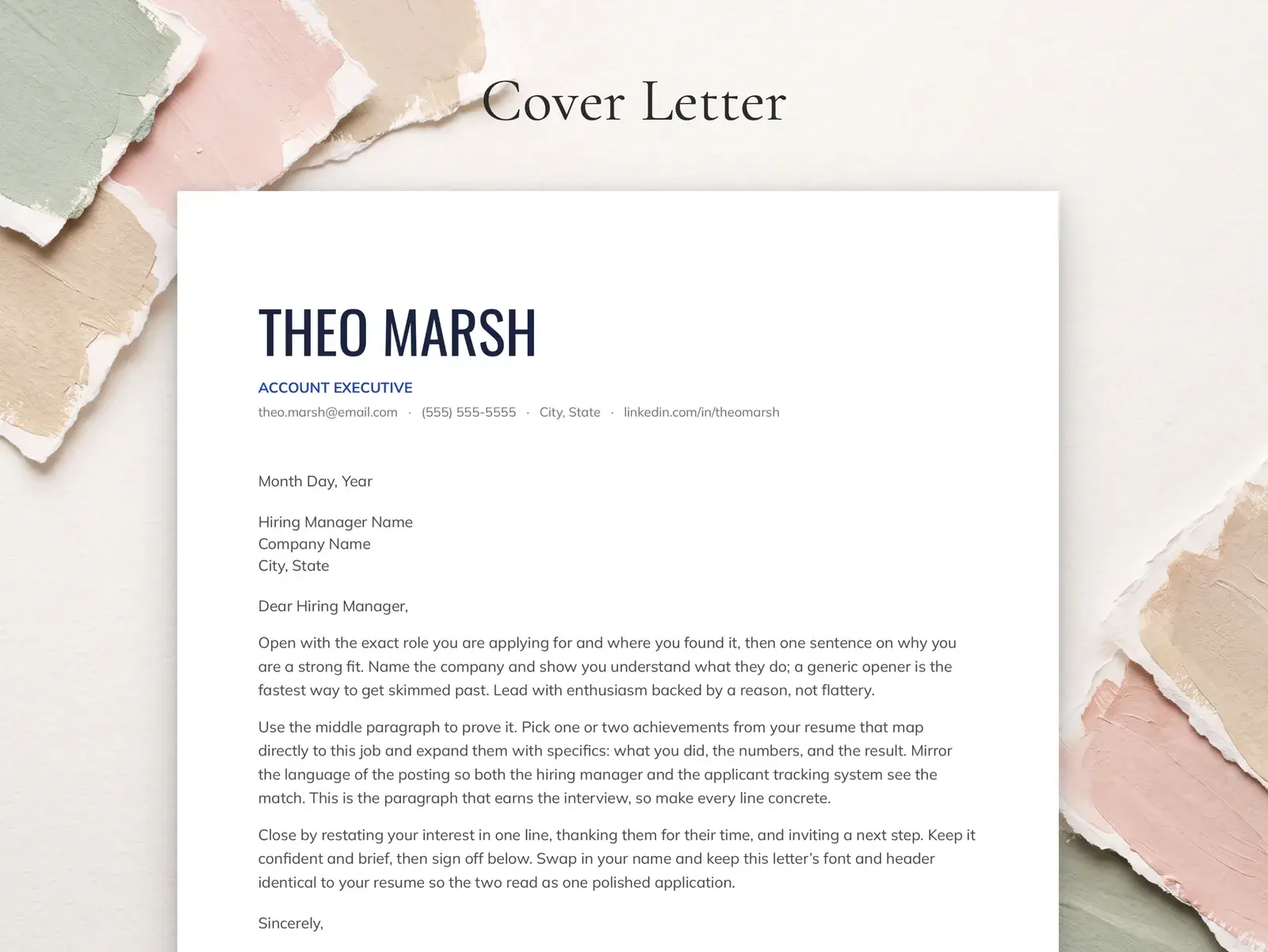 Sales Resume Template for Google Docs, Word & Pages | The Meridian — image 4 of 7