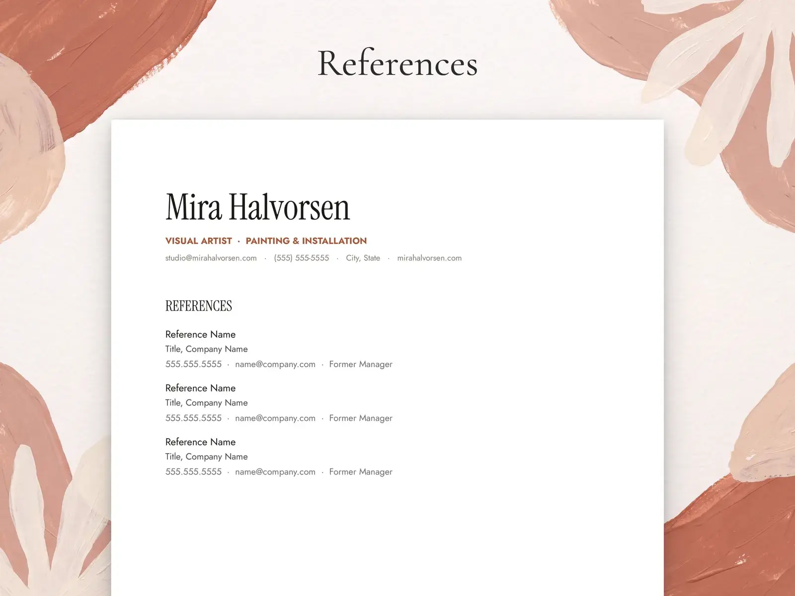Artist CV Template for Google Docs, Word & Pages | The Sorrel — image 5 of 7