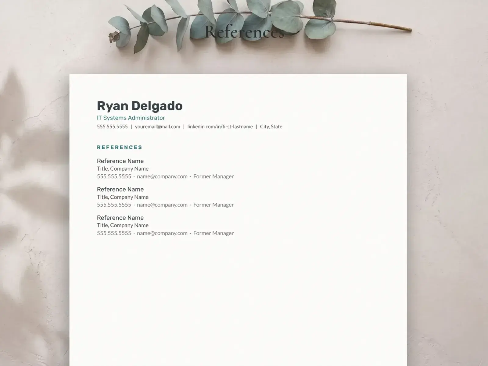 IT Resume Template for Google Docs, Word & Pages | The Vector — image 5 of 7