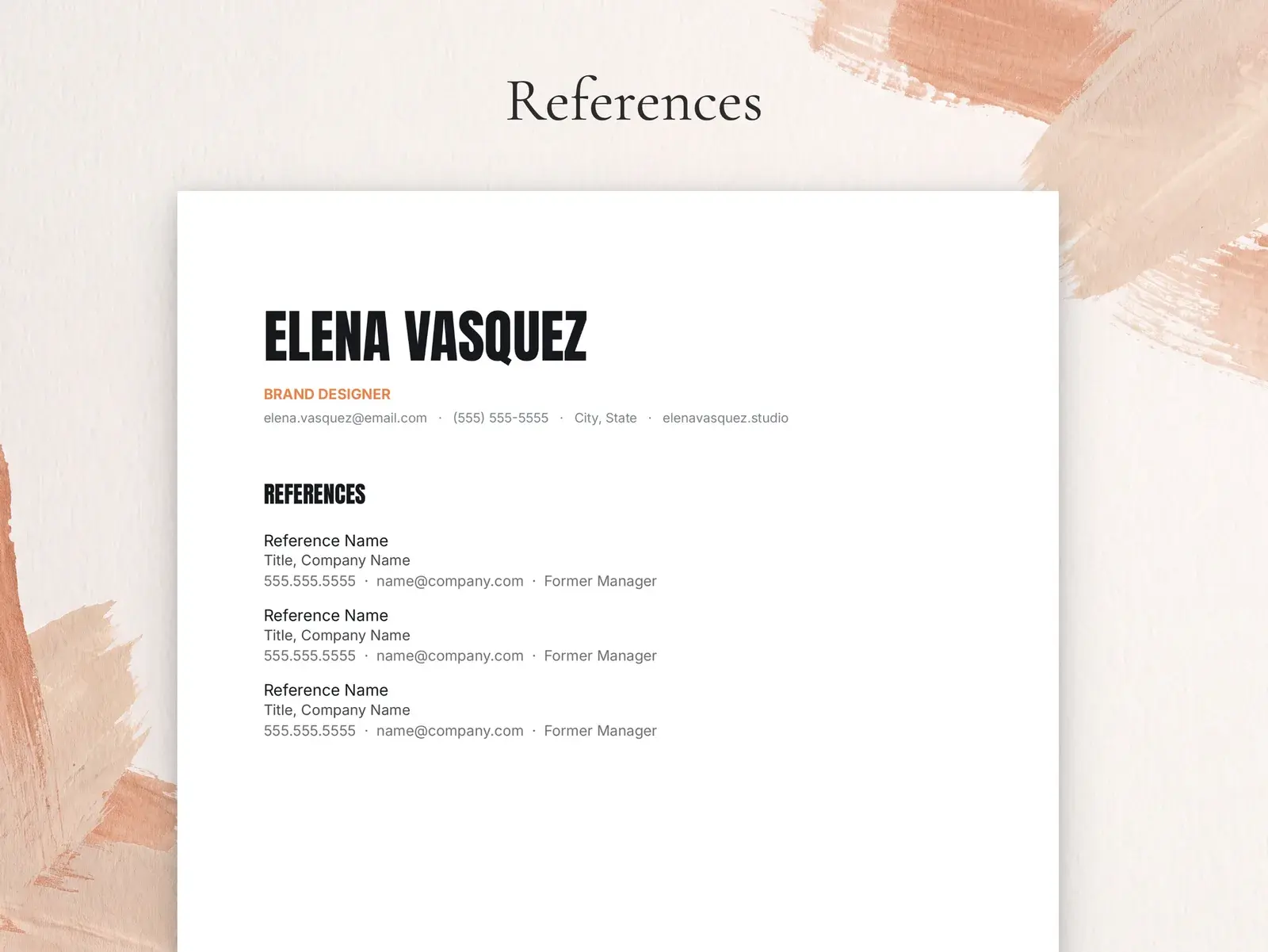 Creative Resume Template with Photo for Google Docs, Word & Pages | The Vesper — image 5 of 7
