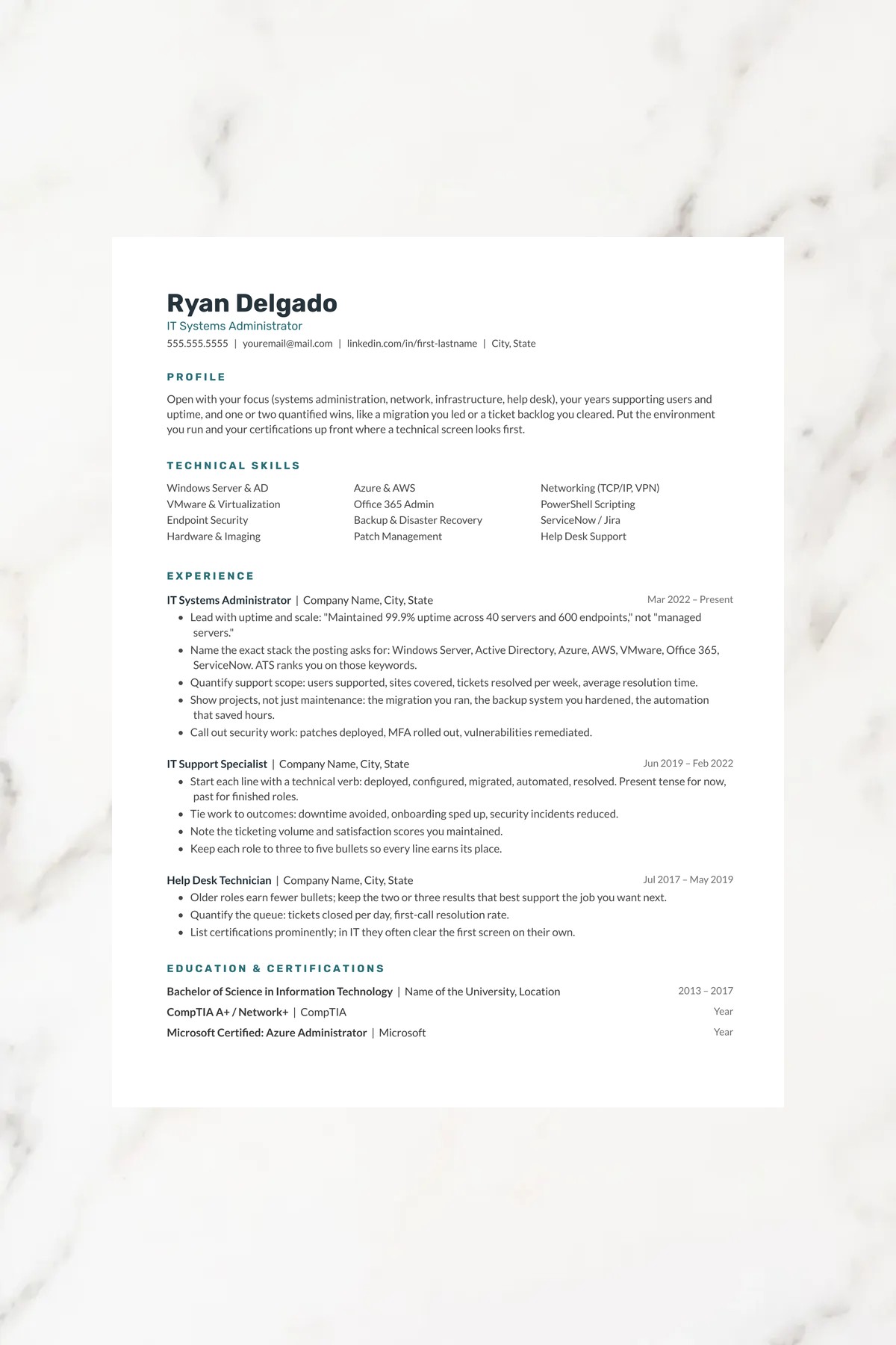 Vector resume template for Google Docs, Word & Pages. ATS-friendly, one page, instant download.